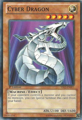 Cyber Dragon - YS12-EN011 - Common - 1st Edition - Heavily Played-image