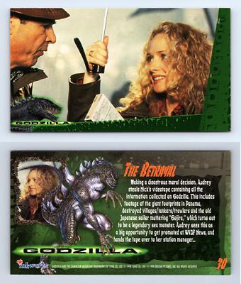 The Betrayal #30 Godzilla 1998 Inkworks Supervue Trading Card-image