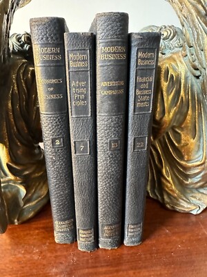 Lot of 4 Modern Business Books Alexander Hamilton Institute 1919 Edition-image