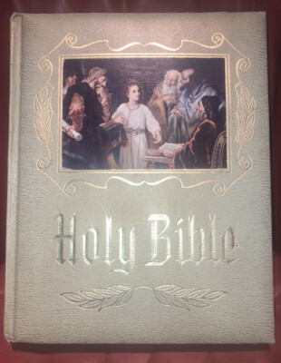 Holy Bible Master Reference Edition Family Heirloom Vintage 1964 Christian-image
