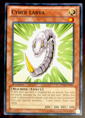 Cyber Larva SDCR-EN007 YuGiOh! Cyber Dragon Revolution 1st Ed NEAR MINT New x1-image