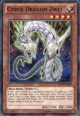Cyber Dragon Zwei SDCR-EN004 Yugioh-image