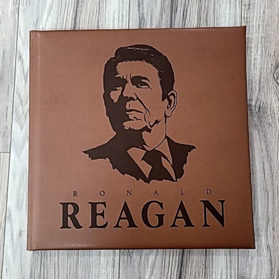 Ronald Reagan Leather Bound Pictorial Biography Limited Edition Book #517 / 1009-image