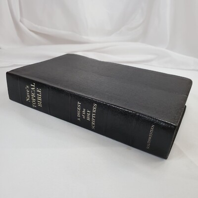 Nave's Topical Bible Digest Of The Holy Scriptures Southwestern 1962 Black Leat-image