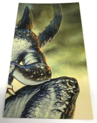 Inkworks Godzilla Widevision Movie Trading Card Glow In Dark 6-Puzzle Chase G3-image