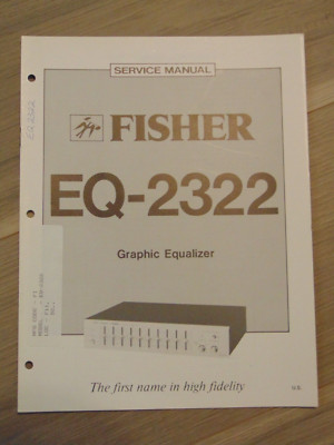 Fisher EQ-2322 Service Manual Graphic Equalizer-image