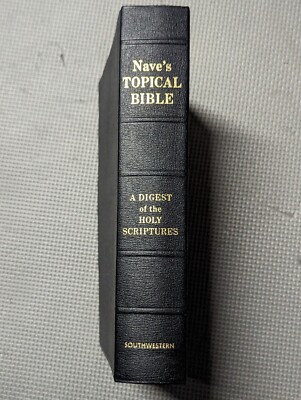 Nave's Topical Bible Southwestern - 1962 - Leather Cover - Great Reference NICE-image