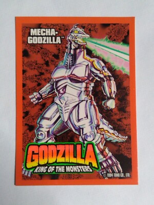 1994 Mecha-Godzilla King Of The Monsters #6 Toho Co Trendmasters Orange Card-image