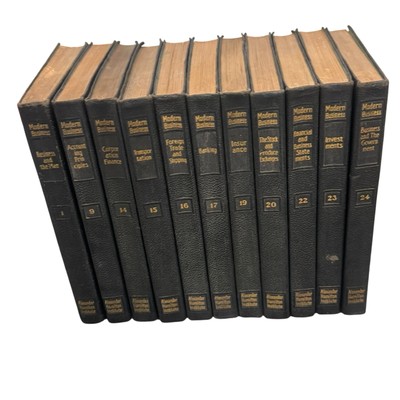 Alexander Hamilton Institute Modern Business Lot of 11 Leather Bound 1922 Ed.-image