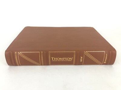 Thompson Chain Reference Bible NIV Cowhide leather large print 2022 VG-image