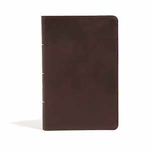 CSB Large Print Personal Size Reference - Leather Bound, by CSB Bibles by - Good-image