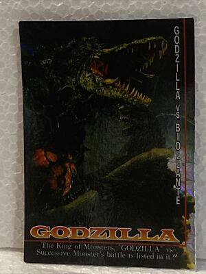 GODZILLA - Trading Card #23 - PRISM BIOLLANTE - 1995 - Amada - RARE Short Print-image