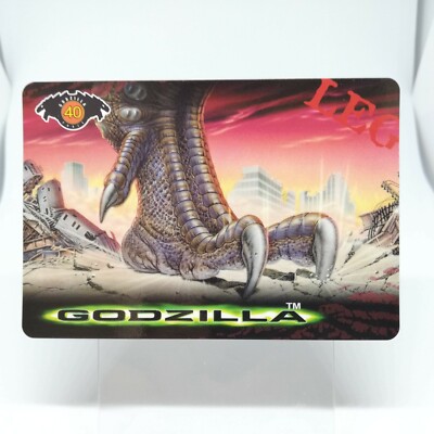 No.40 Godzilla Hollywood movie Card Japan TOHO 1998 BANDAI MADE in JAPAN TCG-image