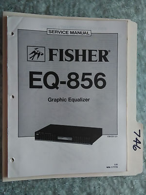 Fisher EQ-856 service manual original repair book stereo graphic equalizer eq-image