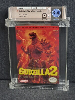 NES Nintendo GODZILLA 2 New WATA 9.4 A Factory Sealed VGA High Grade CGC Rare-image