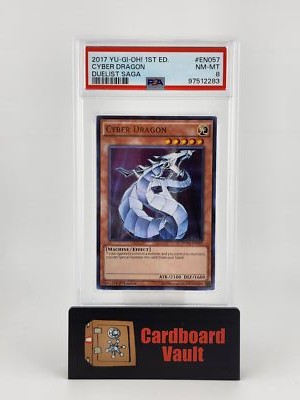 2017 Yu-Gi-Oh 1st Edition Cyber Dragon #EN057 PSA 9 7512283-image