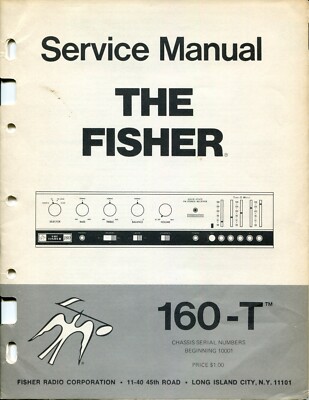 Fisher Model 160-T Solid State FM Stereo Receiver Service Manual Beg SN 10001-image