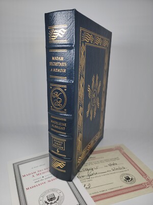 Madam Secretary A Memoir by Madeleine Albright SIGNED FIRST EDITION Easton Press-image