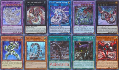 Yugioh Cyber Dragon Deck - Sieger Infinity Nova Revsystem Clockwork Night-image