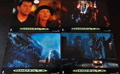 Godzilla 8 Original French Lobby Cards 8/10 1998 Roland Emmerich Broderick-image