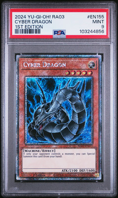 2024 YU-GI-OH! RA03-QUARTER CENTURY BONANZA 1ST ED #EN155 CYBER DRAGON PSA 9-image