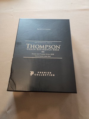 NIV, Thompson Chain-Reference Bible, Premium Goatskin Leather, Bl-image