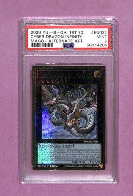 Yu-Gi-Oh! TCG Cyber Dragon Infinity Maximum Gold MAGO-EN033 1st Edition PSA 9-image