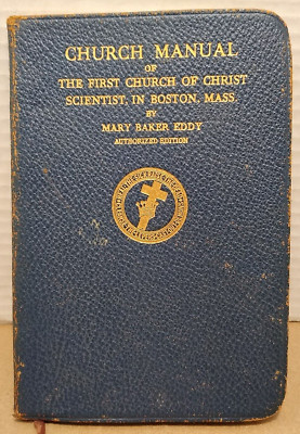 Church Manual of the First Church of Christ Scientist in Boston Mass - Leather-image
