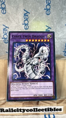 Yu-Gi-Oh! TCG Cyber Twin Dragon Legendary Dragon Decks LEDD-ENB26 1st Edition-image