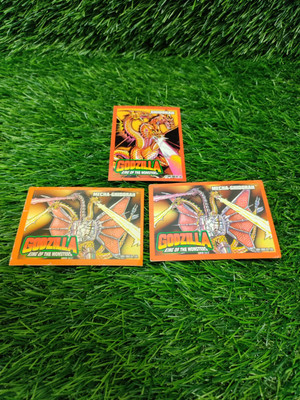 1994 Trendmasters Godzilla King Ghidorah Trading Card Vintage Rare #4 & #5-image