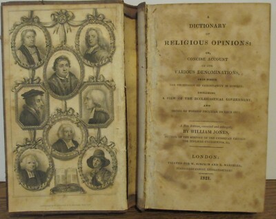 Dictionary of Religious Opinions Published in 1821 in London Religion-image