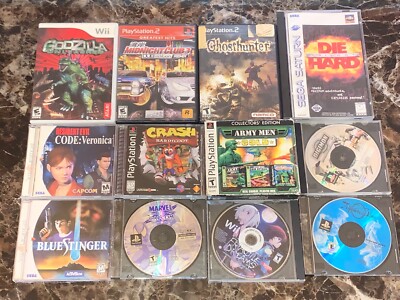 VIDEO GAME AUTHENTIC COLLECTION BUNDLE LOT RARE GODZILLA, FRAGILE DREAMS ETC-image