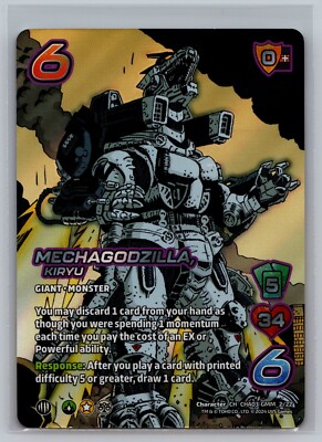 Mechagodzilla Kiryu CHA03-GMM 2/22 UniVersus CCG Godzilla FOIL Challenger Series-image