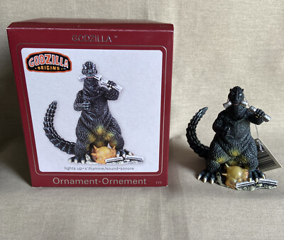 Carlton Cards Heirloom: Godzilla Origins Ornament (Light & Sound 111) Vintage +-image