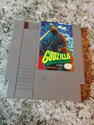 Godzilla: Monster of Monsters (Nintendo NES, 1989) Genuine OEM Authentic-image