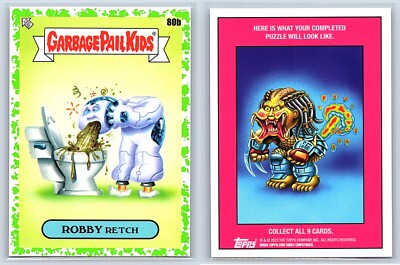 I, Robot Will Smith Garbage Pail Kids GPK Sci-Fi Movie Spoof GREEN SP Card Robby-image