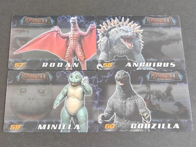 Godzilla History Card Wafer MORINAGA 57 58 59 60 RODAN MINILLA ANGUIRUS eb39-image