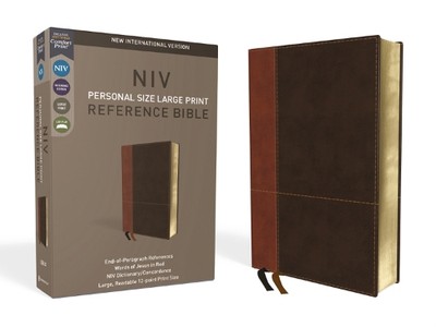 NIV, Personal Size Reference Bible, Large Print, Lea (Leather Bound) (UK IMPORT)-image
