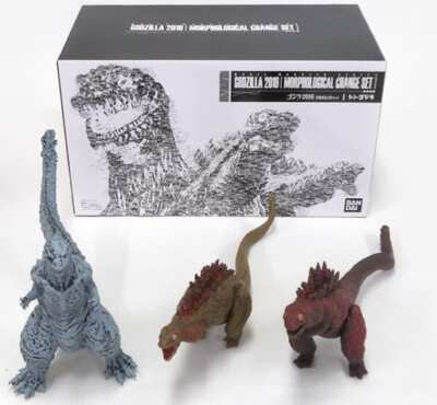 Godzilla 2016 Form Change 3 Body Set Shin Godzilla Movie Monster Ser... Figure-image
