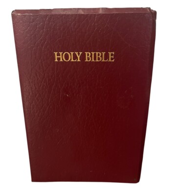 VTG Holy Bible New KJV Giant Print Center-Column Reference Edition 991BG Red-image