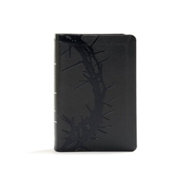 KJV Large Print Compact Reference Bible, Charcoal Leathertouch (Leather / Fine B-image