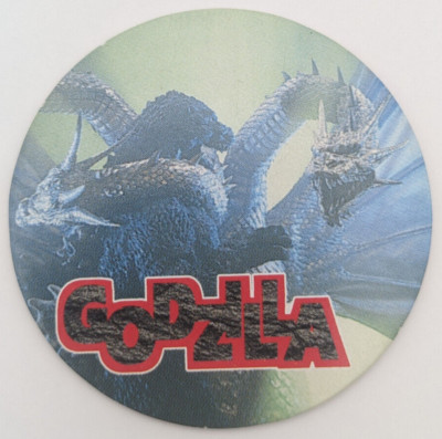 Godzilla vs King Ghidorah 04 New Cap Collection Menko Amada Card 1995 Japan A2-image