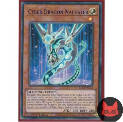 Yugioh Cyber Dragon Nachster LDS2-EN032 Blue Ultra Rare NM-image