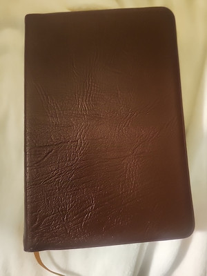 Oxford 1945 KJV New Scofield Study Bible Genuine Morocco Leather Lined Red-image