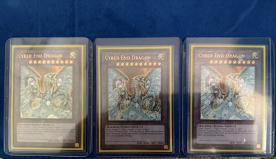 Yugioh Cyber End Dragon + Cyberdark End Dragon x 3 Misprint Set -image