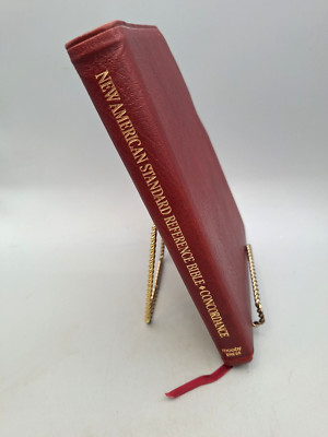 New American Standard Bible Reference Concordance 1977 Moody Press Burgundy-image