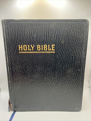 1957 New Standard Reference Bible - Blue Ribbon -Hertel, Bonded Leather Edition-image