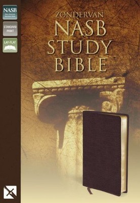NASB ZONDERVAN STUDY BIBLE (BURGUNDY) By Kenneth L. Barker & Donald W. Burdick-image