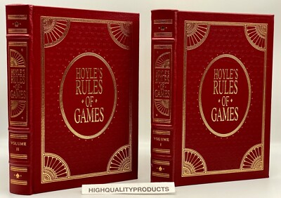 Easton Press HOYLES RULES OF GAMES Collector Edition LEATHER BOUND Book GAMBLING-image