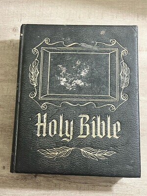 1969-70 New Standard Reference Bible Special Blue Ribbon Hertel Bonded Leather-image